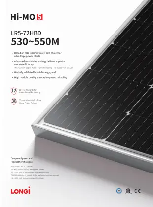 Longi Solar Panels: 540W and 550W Monocrystalline PV Bi-Facial Solar Panels