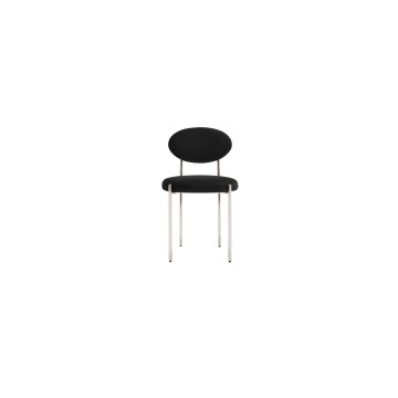 Factorys Direct Hot Selling Cheap Chairs Black Metal Legs Dining Room Chairs