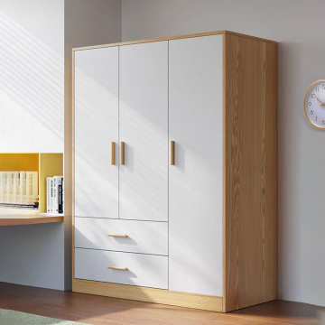 Environmentally Friendly Wooden Clothes Cabinet for Bedroom Wardrobe Organization