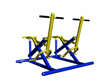 Double Horse rider machine outdoor playground equipment for sale