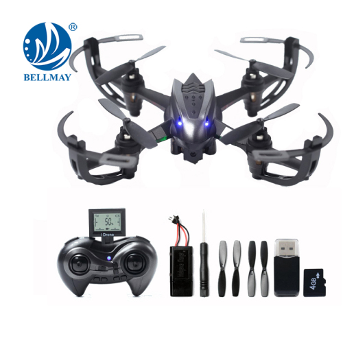 2,4 GHz 6-axel Gyroskop RC Drone Quadcopter med 2MP wifi kamera