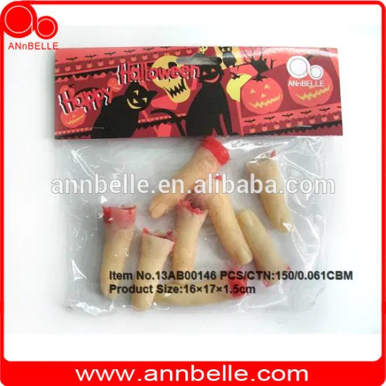 ANnBELLE 8 pcs halloween props Prank toys scary toys halloween finger body parts