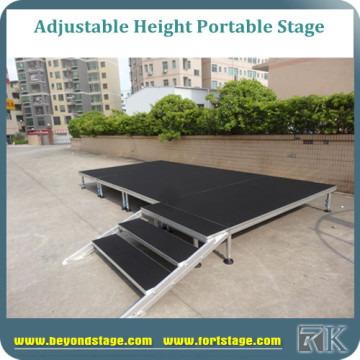 Portable stage with adjustable legs hot selling