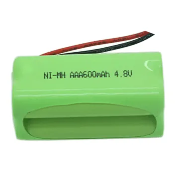AAA 600mAh 4.8V Rechargeable Ni-MH Battery Pack