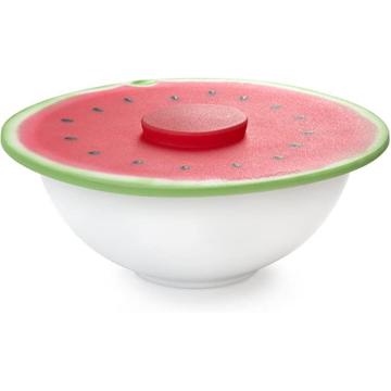 Tampa personalizada do silicone da forma da melancia para o recipiente