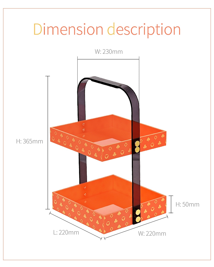 custom size acrylic tray