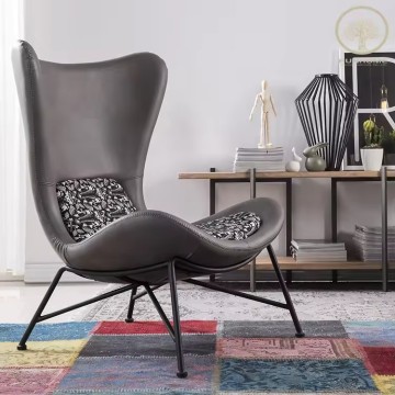 Sedia a trono nero di lusso per vari spazi