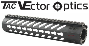 Vector Optics Gen 2 KeyMod 10" Free Float Medium Length Handguard Rail Mount Steel Barrel Nut