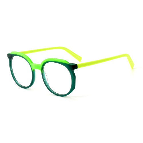 Lamination Acetate Frame For Woman Round Lamination Acetate Glasses For Women Supplier