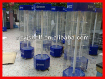 Acrylic Six-prism Digital Display Shelf