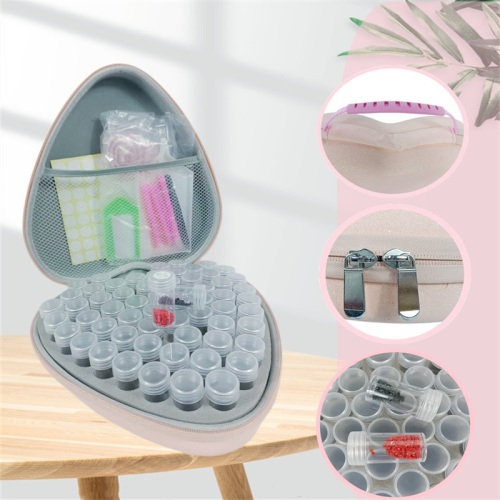 Heart-Shaped Diamond Painting Storage Bottle Storage Box