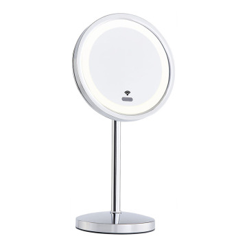 Sensor makeup mirror with lights
