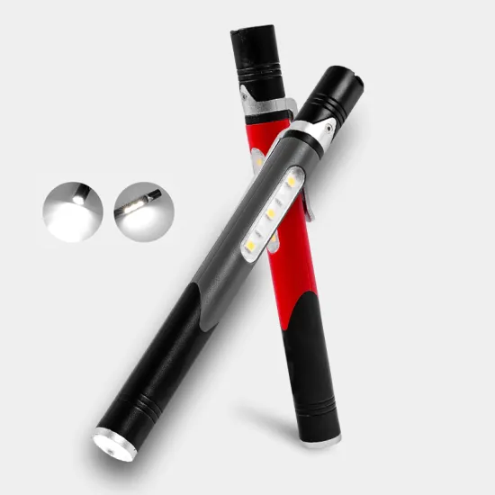 Portable Mini Tactical LED Pen Light: Ideal for Medical Repair, Emergencies, and Everyday Use with Clip Flashlight