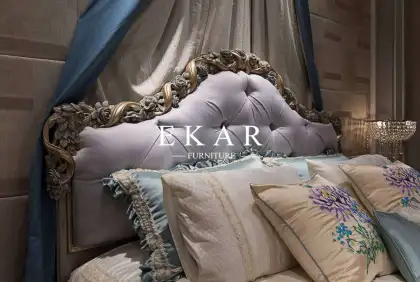 New model purple soft bed / antique bed