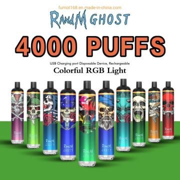 원래 Randm Ghost 4000 퍼프 일회용 vape