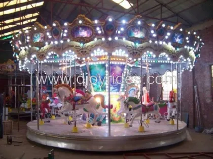 Outdoor happy electric carousel for family games