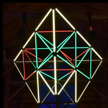 DMX Dimmable Colorful LED Tube Light for Disco