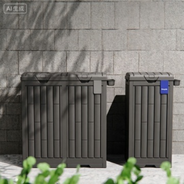 Commercial Capacity Folding Waste Bin For Villa Courtyard Park Use