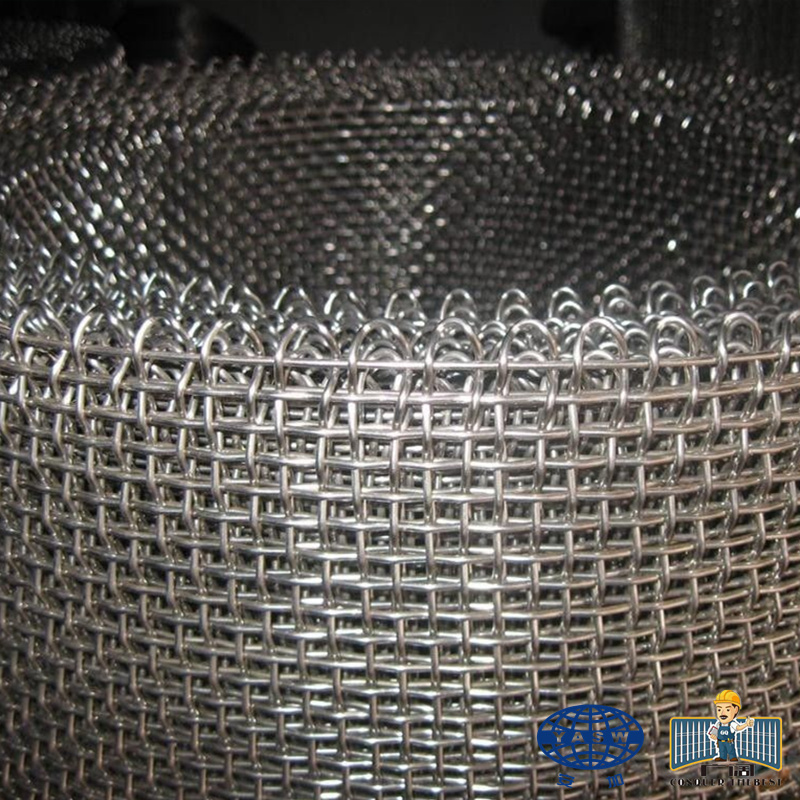 Electro galvanized square woven wire mesh with closed edge, for window screen and filtration