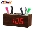 Penholder 2와 나무 Led 시계