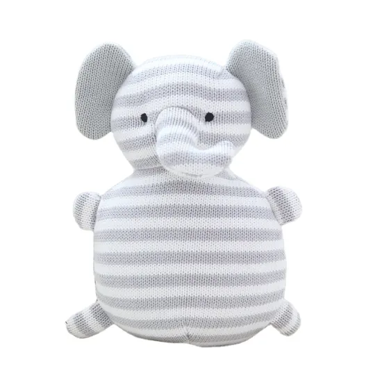 Crocheted animal baby amigurumi customized knit stuffed animal totoro elephant bear unicorn bunny plush toy