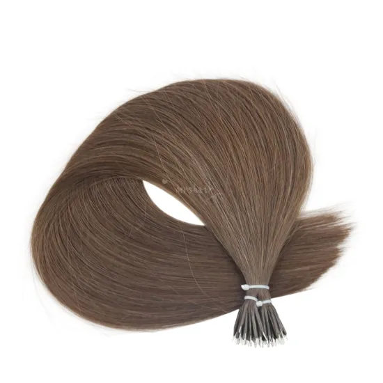 Best Supplier Malaysia Chinese Natural Straight Hair Weave Human Colored Bone Straight Aligned Russian Remy Nano Hair Extensions