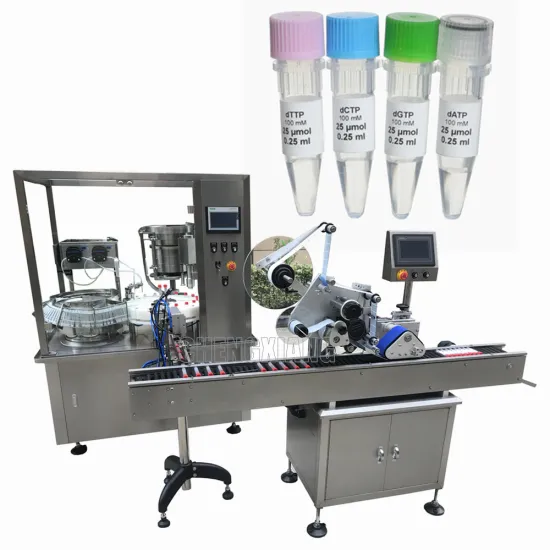 CE Certified 5ml 10ml Blood DNA Test Tube Filling and Capping Machine