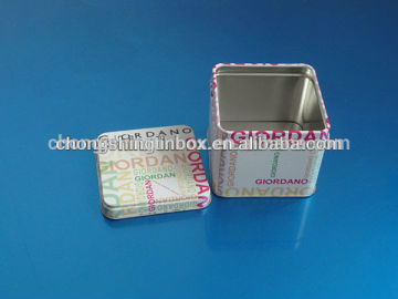 Square Metal Tin Box For Watch