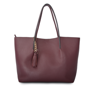 Burgundy shoulder bag for ladies