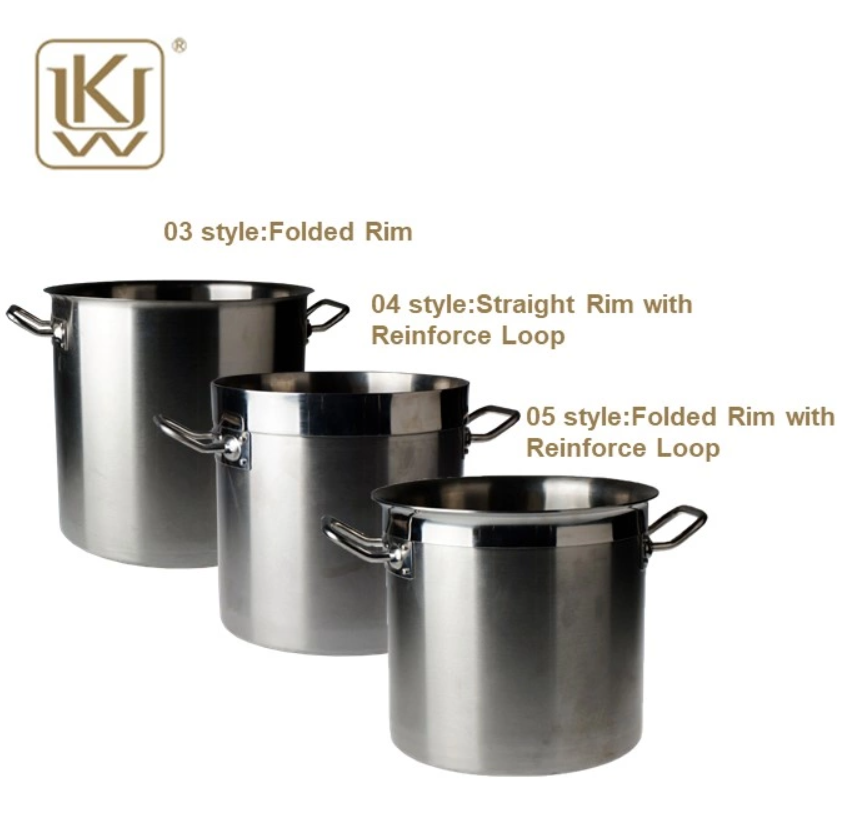 High quality stainless steel stock pots