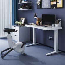 Glass lifting desk with wireless charging