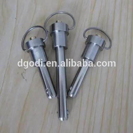 custom stainless steel quick release pin with ball lock for safety