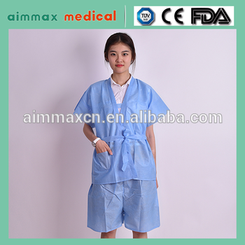 PP non woven kimono sauna suit disposable spa gown