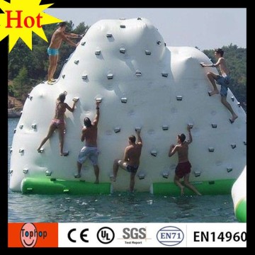 2016 hot sales durable inflatable iceberg water toy for climbing wall