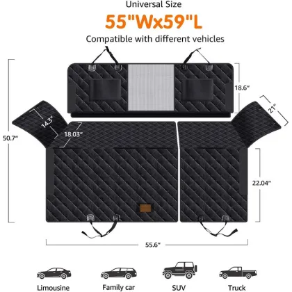Waterproof All Season 600D Thickened Car Pet Hammock Pad
