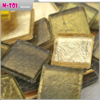 MJ130 DIY Golden metallic Mosaic Craft Tile