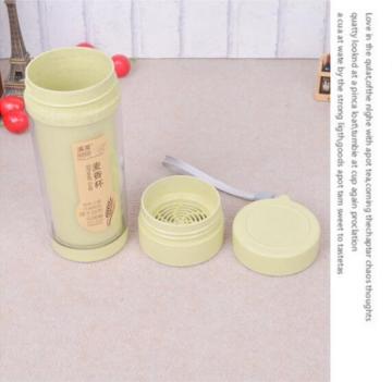 Fashion Double Layer Plastic Water Cup