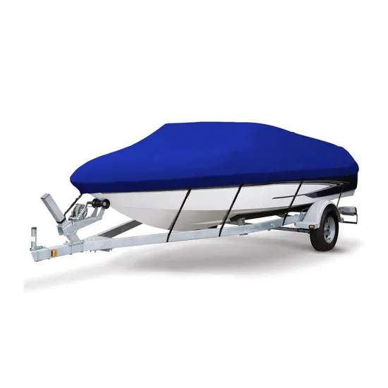 Heavy Duty Custom Fit 600D Bass Boat Cover for Trailerable Boats and Yachts