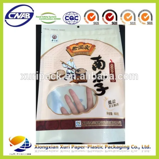 High Quality Custom Printed Decorative Aluminium Galvanized Ziplock Bag Made in TianJin