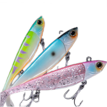 Zinc Alloy Jig Head Swim Shad Lure Kit - 95mm/110mm Soft Plastic T Tail Baits for Saltwater Trout and Bass