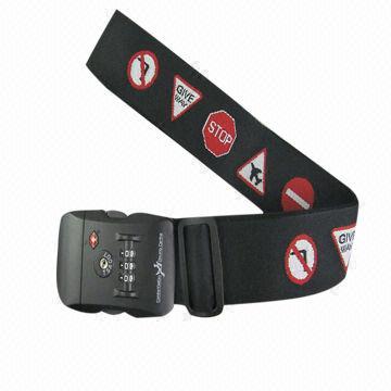Custom Polyester Luggage Straps with Password Lock