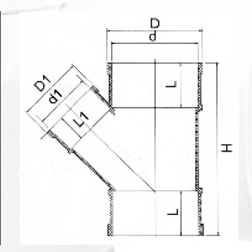 BS5255 / 4514 الصرف Upvc الحد من Y- المحملة اللون الرمادي