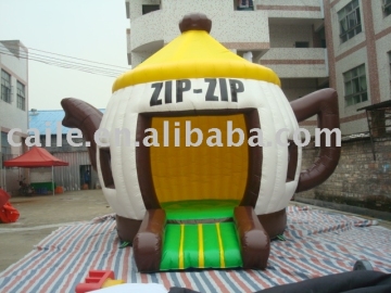 Inflatable bouncer castle