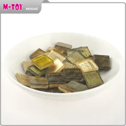 MJ130 DIY Golden metallic Mosaic Craft Tile