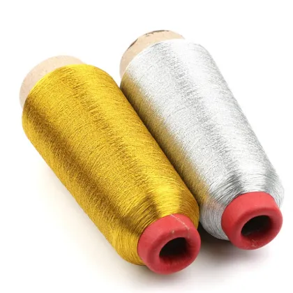110G Ready-to-Ship Metallic Silver and Gold Zari Threads for Embroidery - Madeira High-Quality Thread Collection