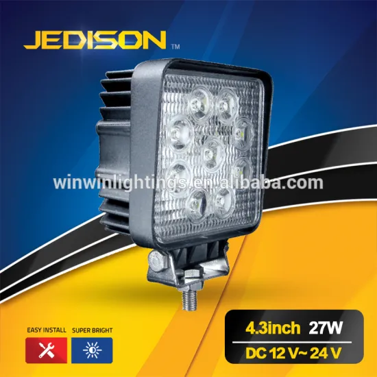 4 inch Waterproof IP68 12V 24V Flood Spot super bright 27W Led Work Light