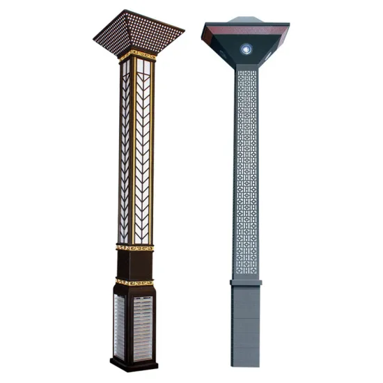 Waterproof Modern LED Solar Street Light: Outdoor European Antique Garden Decorative Power Street Lamp Lighting for Roads