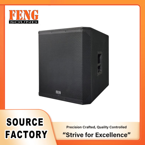 Subwoofer de madeira de alto desempenho com DSP