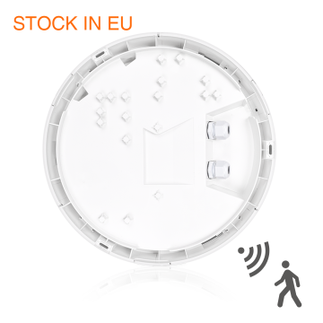 Outdoor Motion Sensor LED Hallway Lights - IK10 IP66 Waterproof 3000-6000K Flicker-Free Ceiling Fixtures (15W/18W/21W)