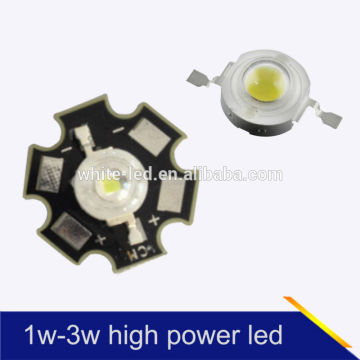 CRI HIGH EPISTAR White Epistar 1W 125-135LM HIGH CRI con CE e ROHS